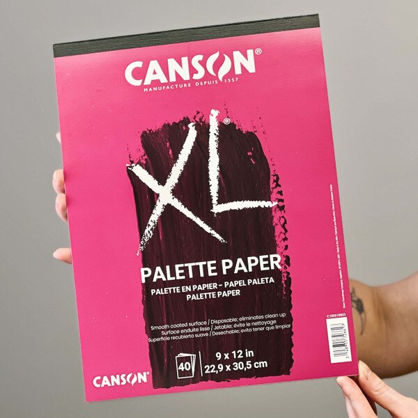 Canson XL Series Palette Pad 9” x 12” Fold-over Cover 40 Sheets
